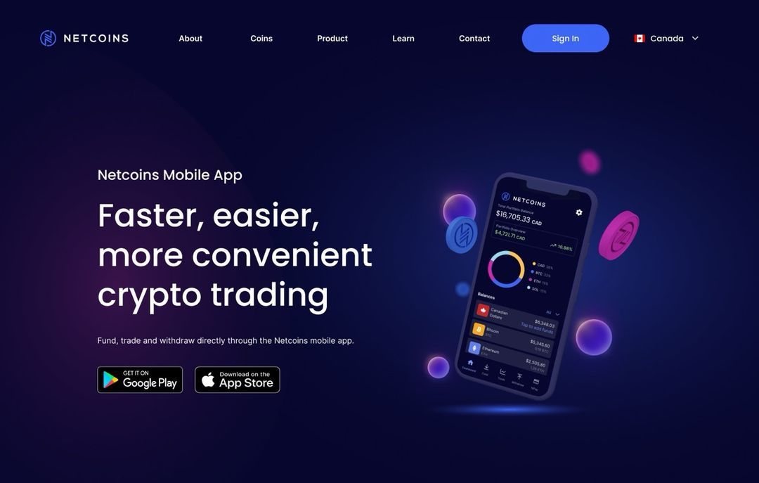 Netcoins app