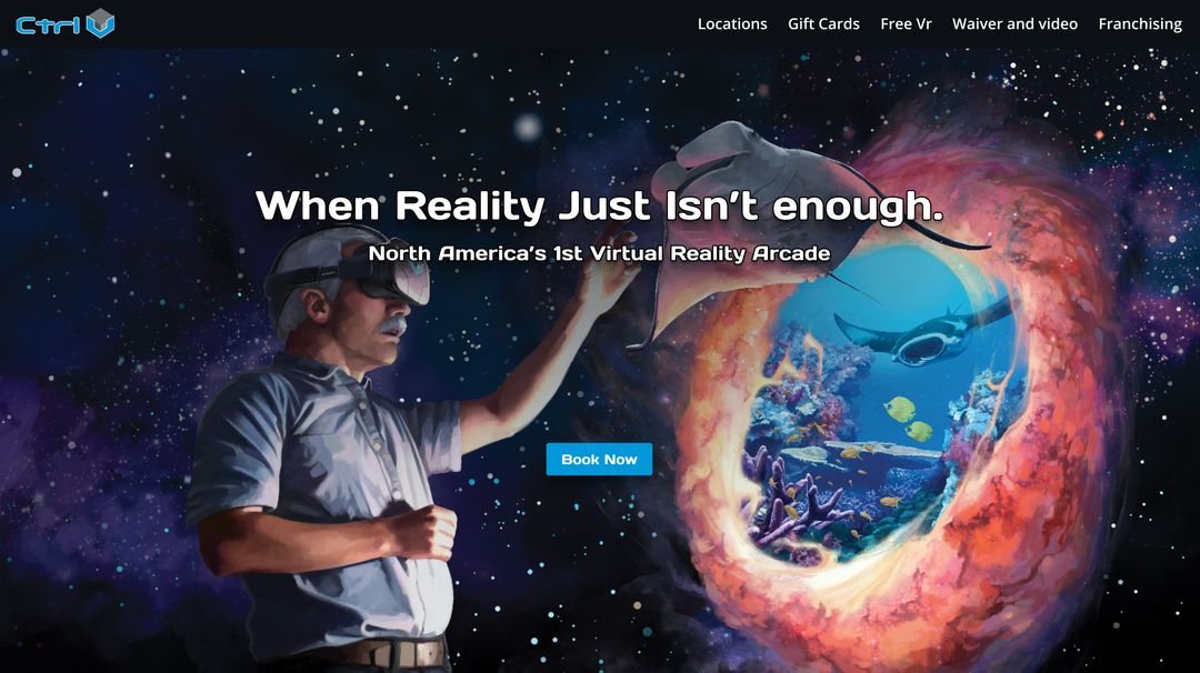 CTRL V redesigned homepage